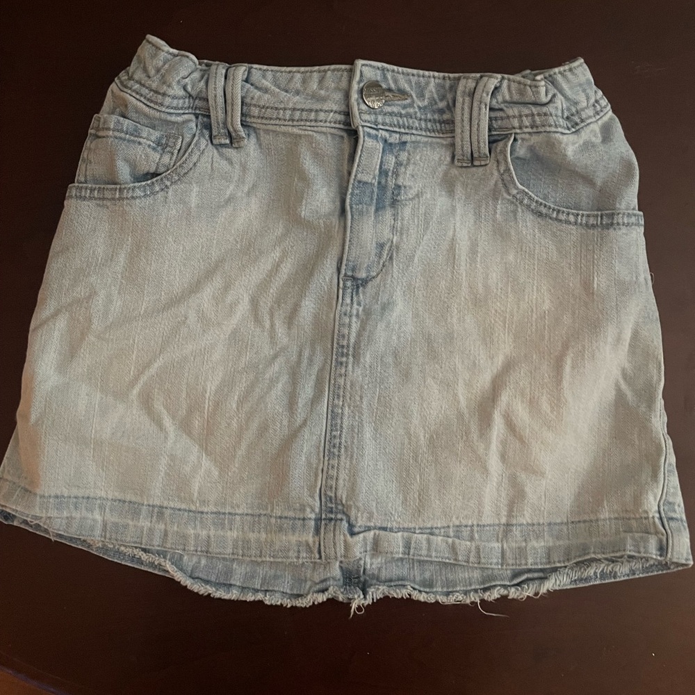 Light Washed Jean Skirt